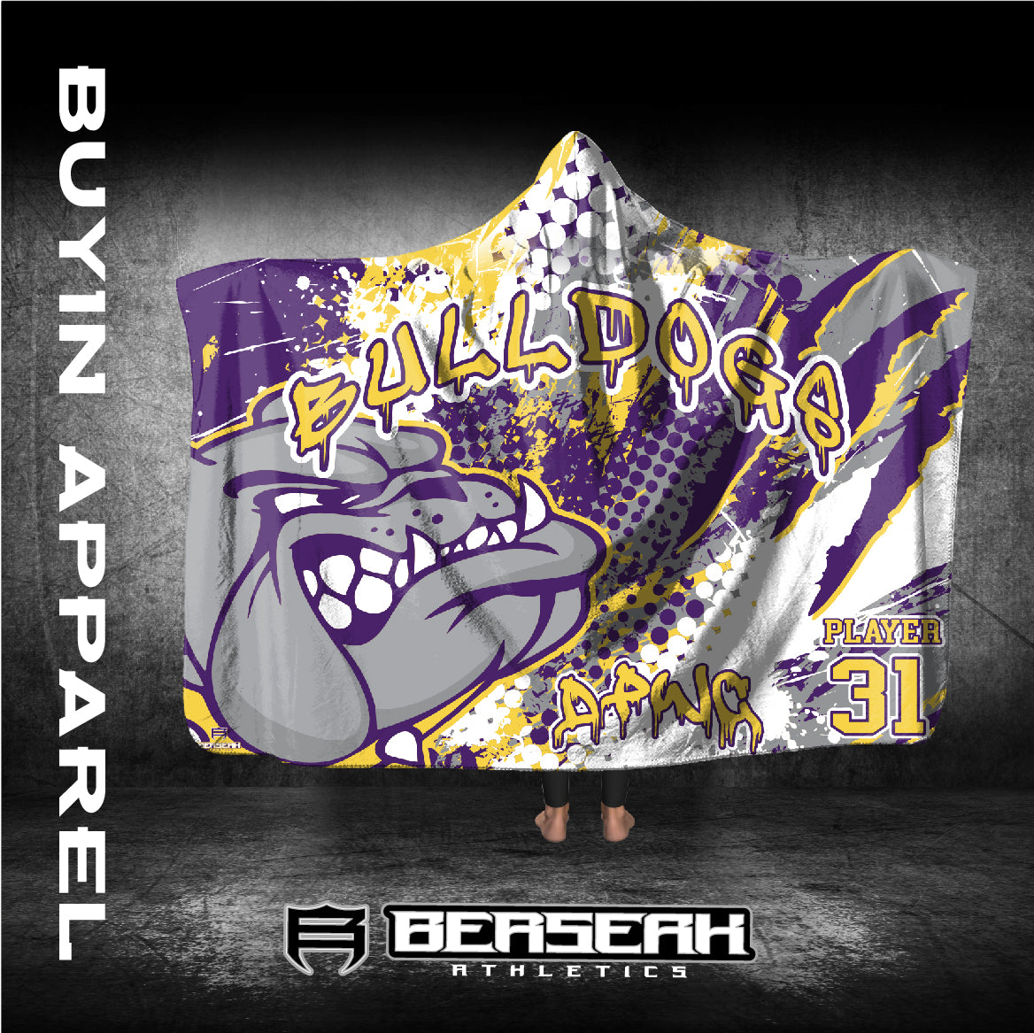 Kearney Bulldogs Hooded Blankets