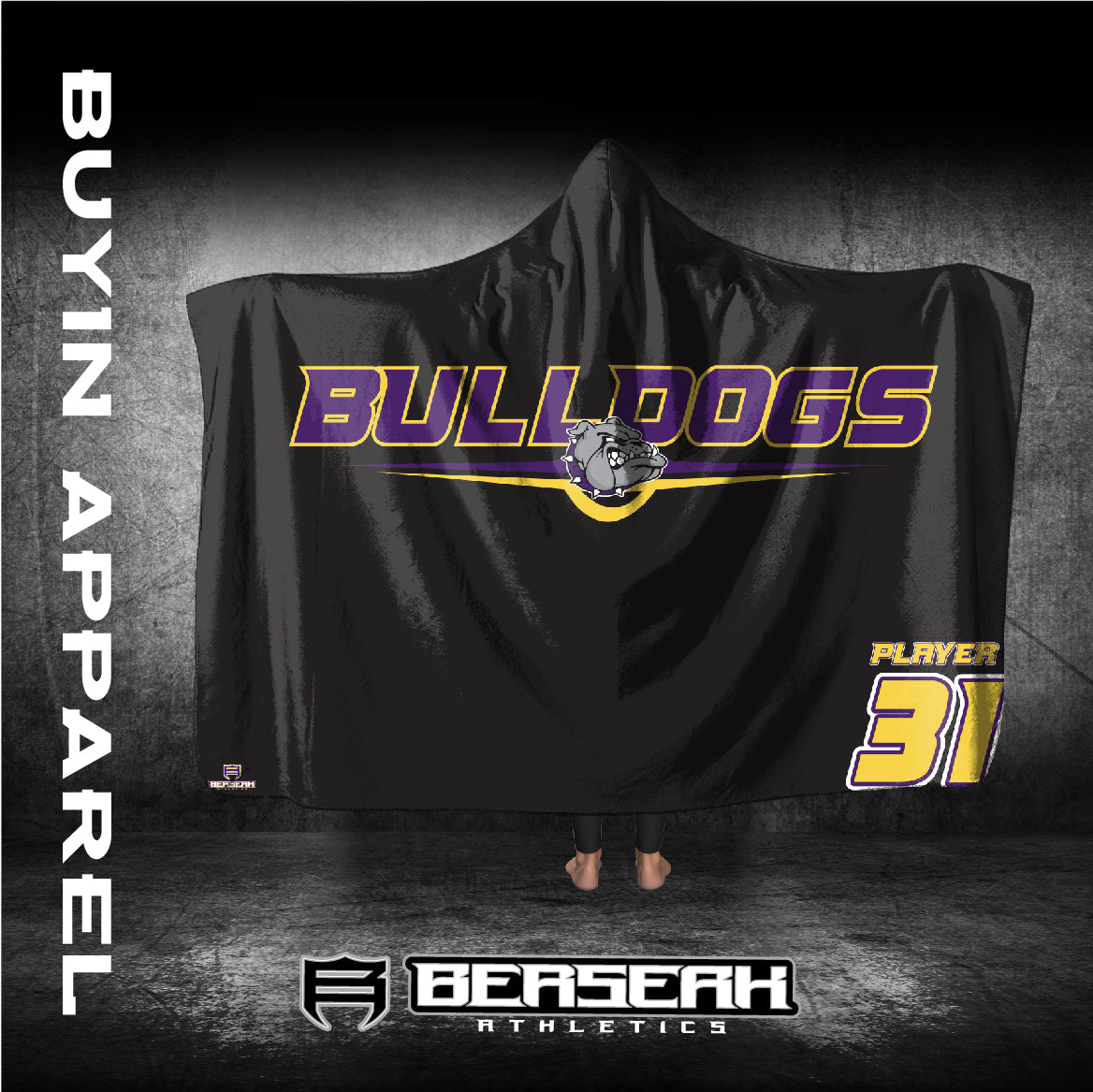 Kearney Bulldogs Hooded Blankets