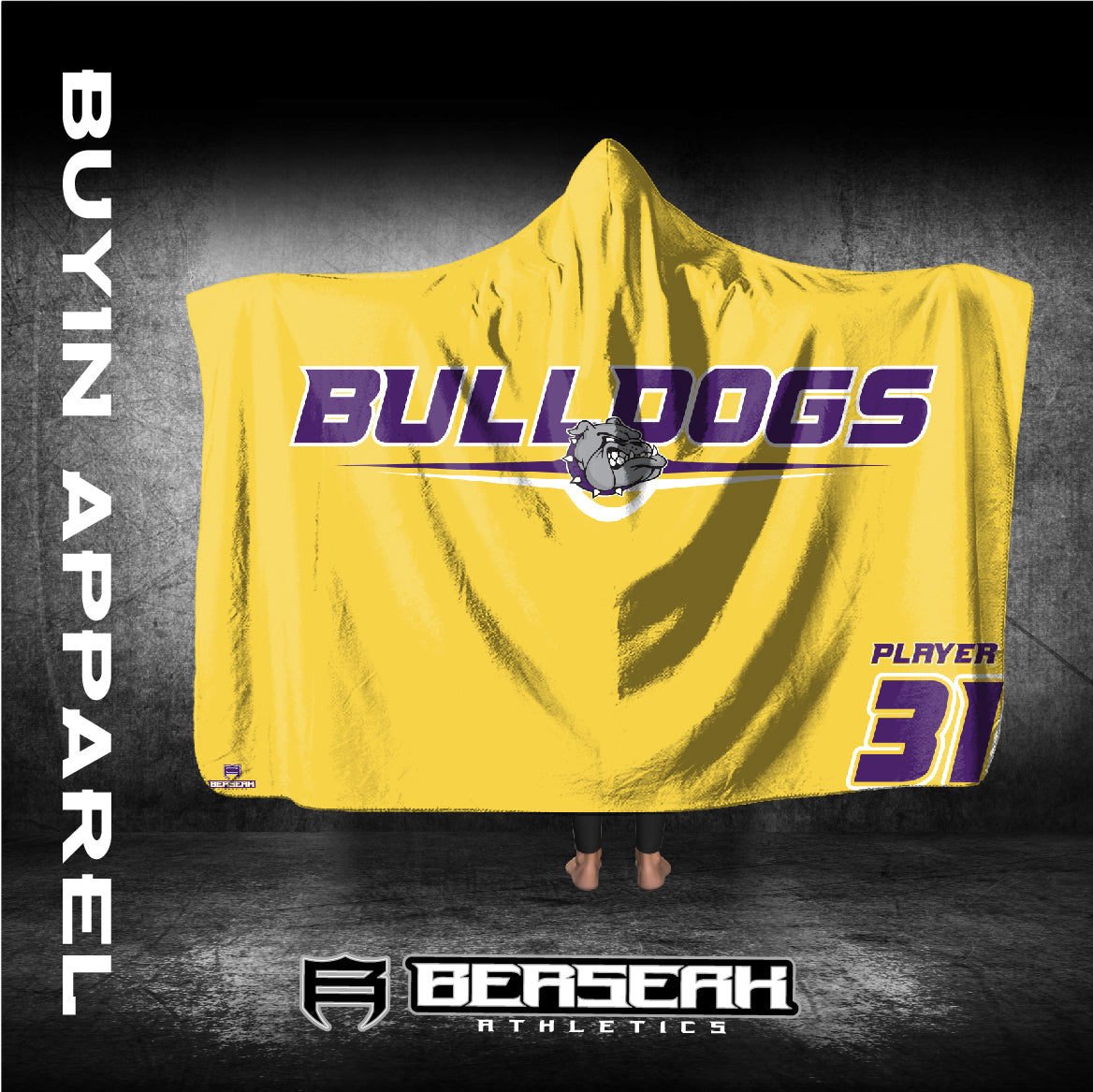 Kearney Bulldogs Hooded Blankets