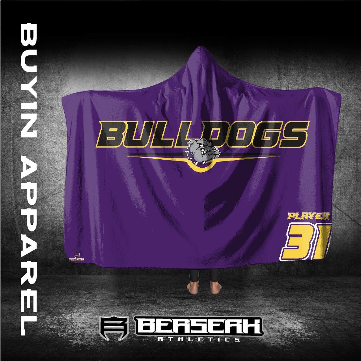 Kearney Bulldogs Hooded Blankets