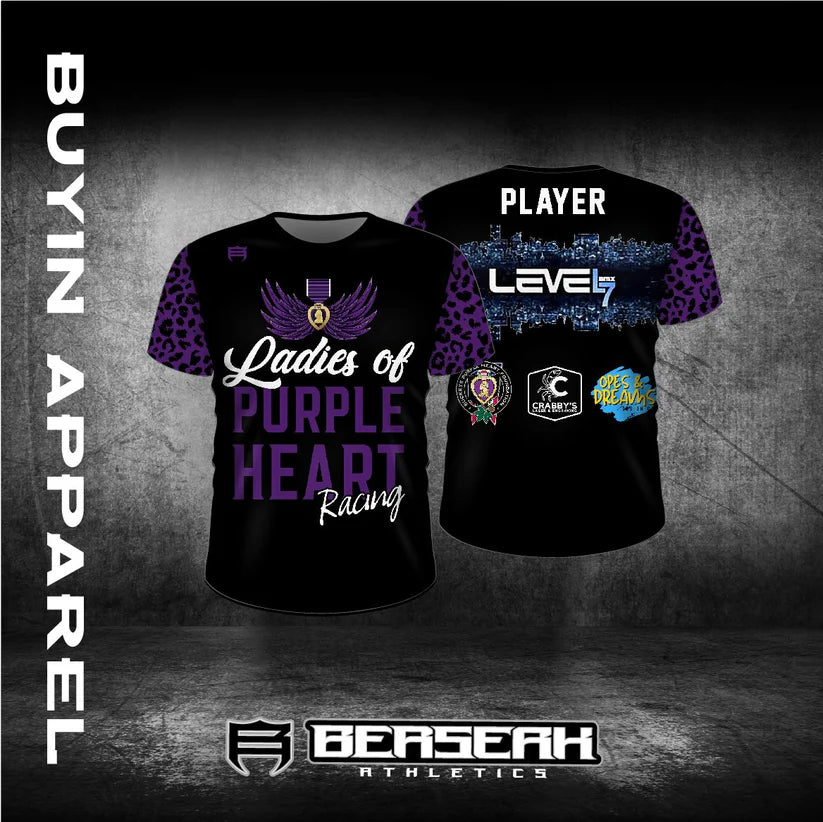 Purple Heart Ladies Cheetah