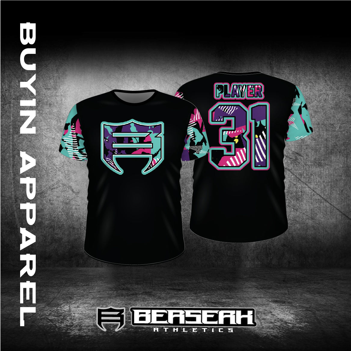 Mint/Purple/Pink Splatter