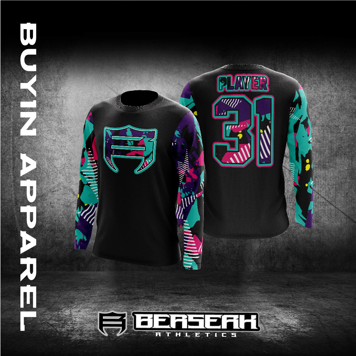 Mint/Purple/Pink Splatter
