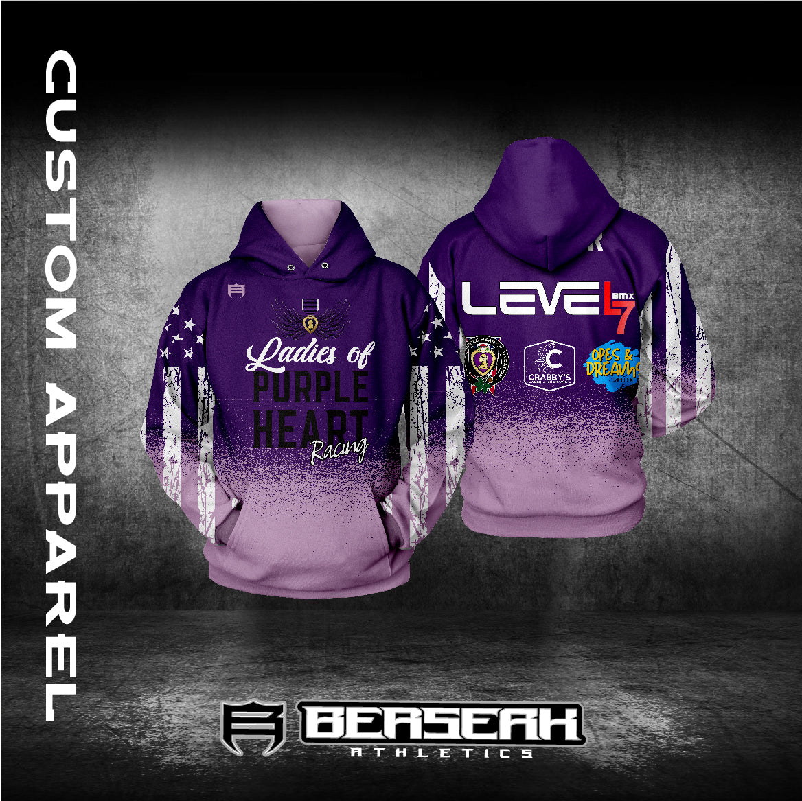 Purple Heart Ladies Stars