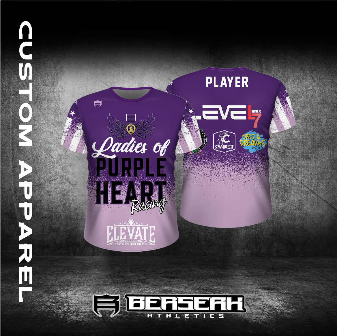 Purple Heart Ladies Stars