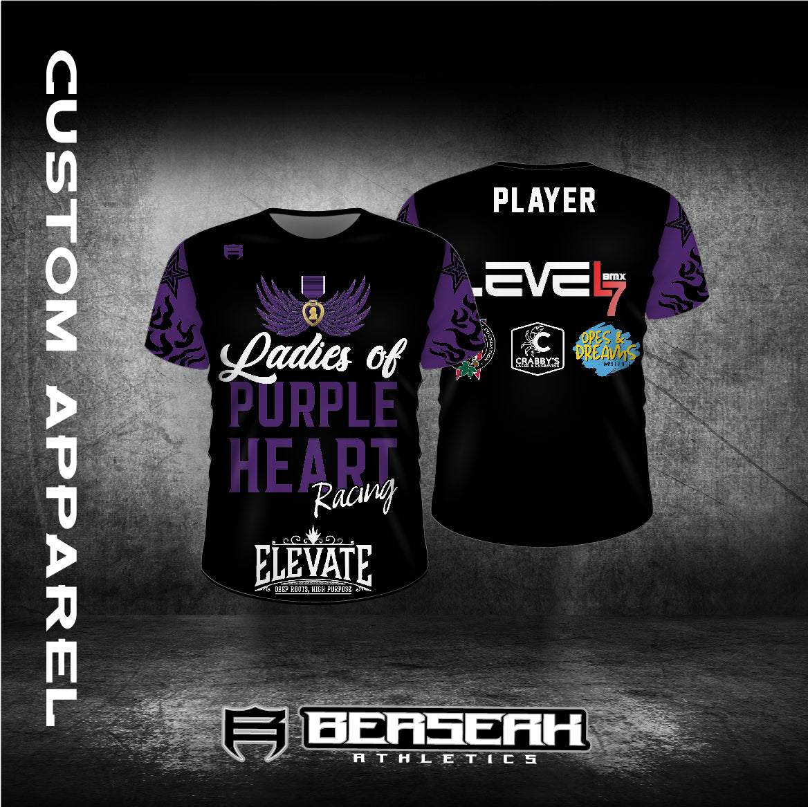 Purple Heart Ladies Tribal