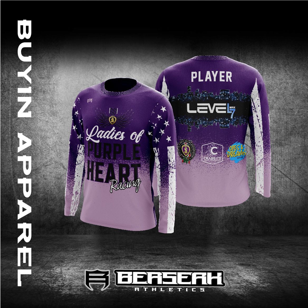 Purple Heart Ladies Stars