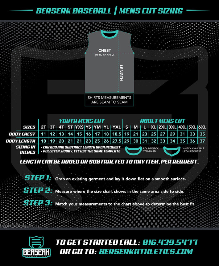 Average Size Baseball Baseball Size Charts – Berserk Athletics