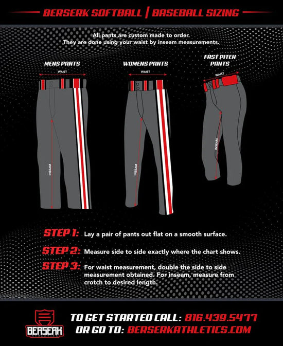 Full Button Pattern Baseball Size Chart Baseball Size Charts – Berserk Athletics