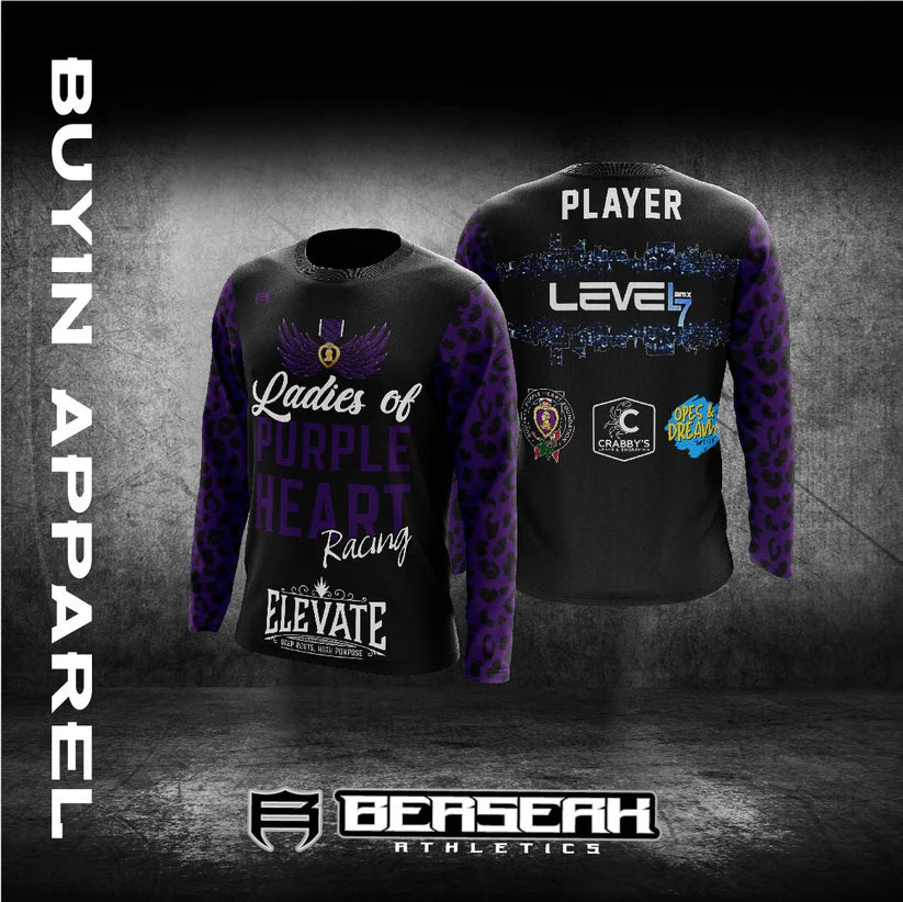 Purple Heart Ladies Cheetah