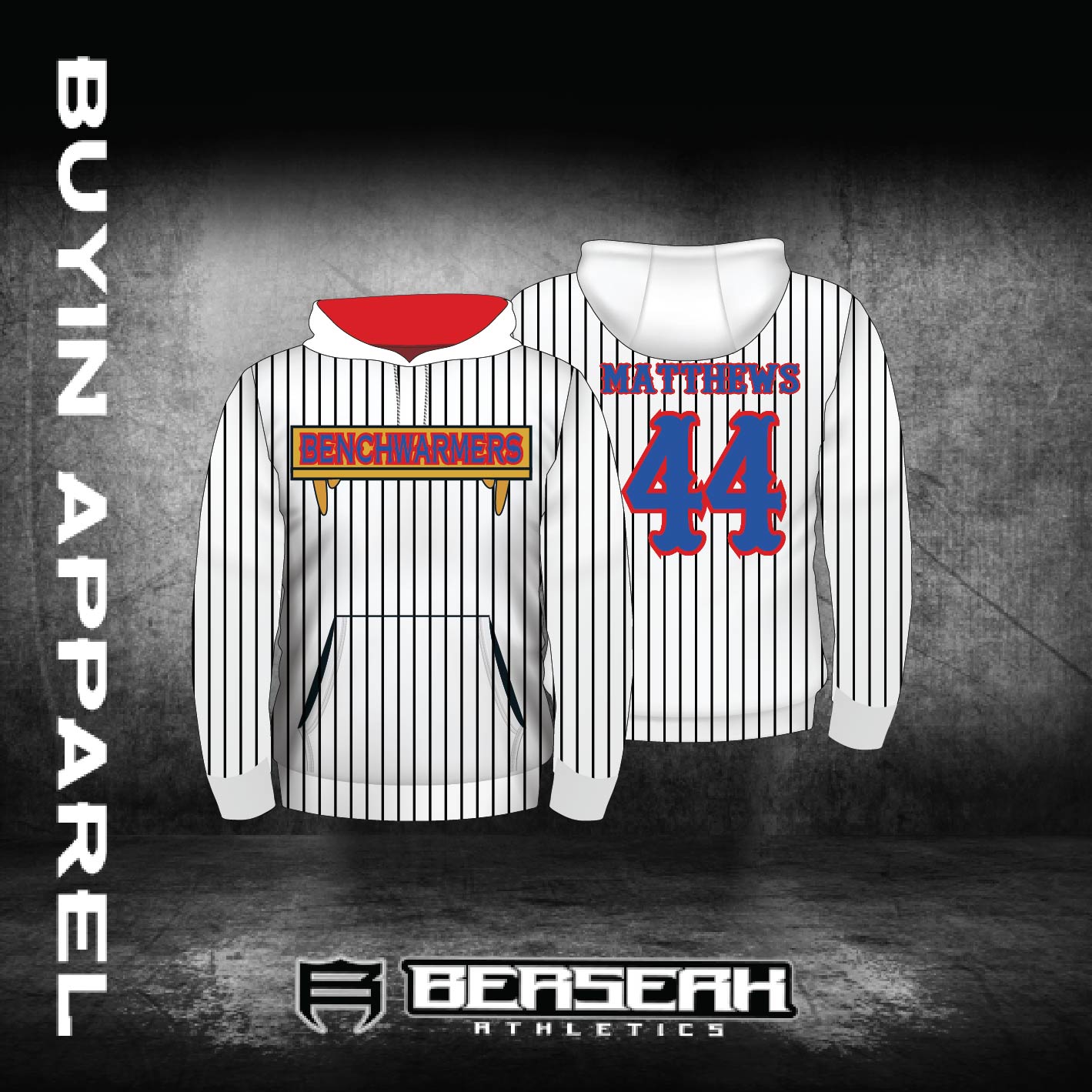 Benchwarmers Pinstriped Baseball Jersey  Baseball jerseys, Striped  baseball jersey, Jersey numbers